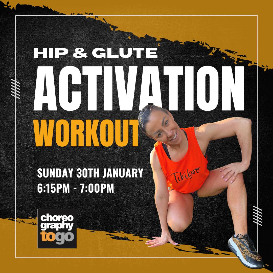 Hip & Glute Activation Workout - Choreographytogo